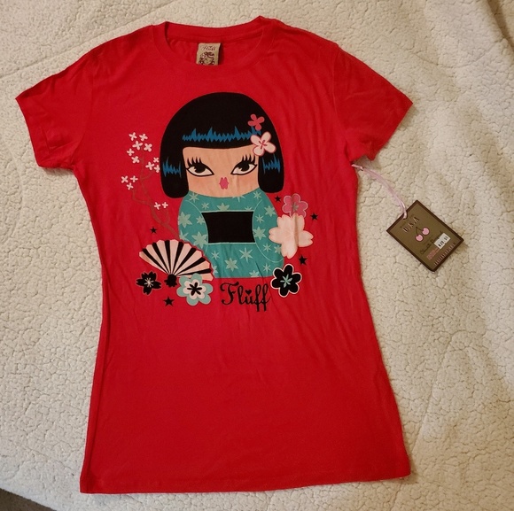 fluff Tops - Fluff Geisha Girl Tee